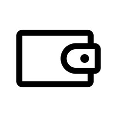 Wallet icon. Money or cash container symbol. Vector.