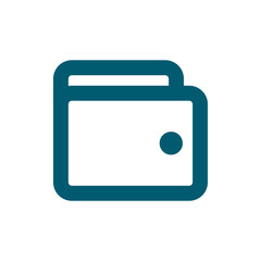 Compact wallet icon. Electronic Wallet. Vector.