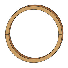 vector round frame