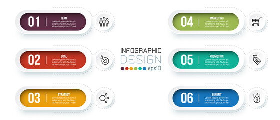 Infographic template business concept with diagram.
