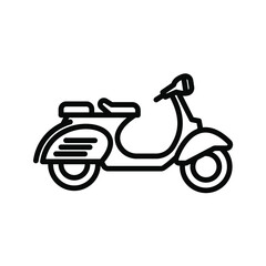 Motorcycle icon. transport sign. vector illustration