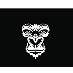 monkey logo design vector
