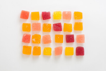 Pates de Fruit Multicolored Citrus and Berry French Candy Confectionary