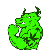 bull cartoon vector illustration