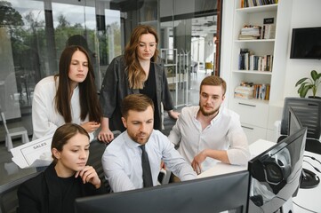Business training in modern offices