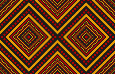 Fabric Mexican style. Geometric ethnic seamless pattern in tribal. Aztec art ornament print. Design for background, wallpaper, illustration, fabric, clothing, carpet, textile, batik, embroidery.