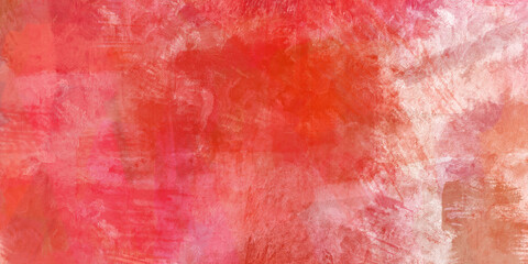 Red paint splashes. Abstract color texture. Multicolor bright background. Modern pattern. Illustration for graphic design, banner, poster.