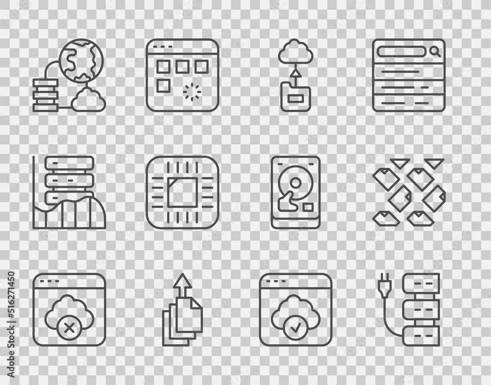Poster set line failed access cloud storage, server, cloud technology data transfer, data export, network c