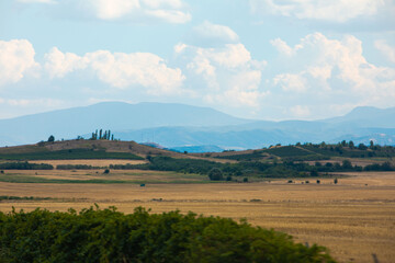 Fototapeta premium greece landscape mountains at sunny day