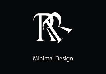 Fototapeta na wymiar Alphabet RR monogram logo