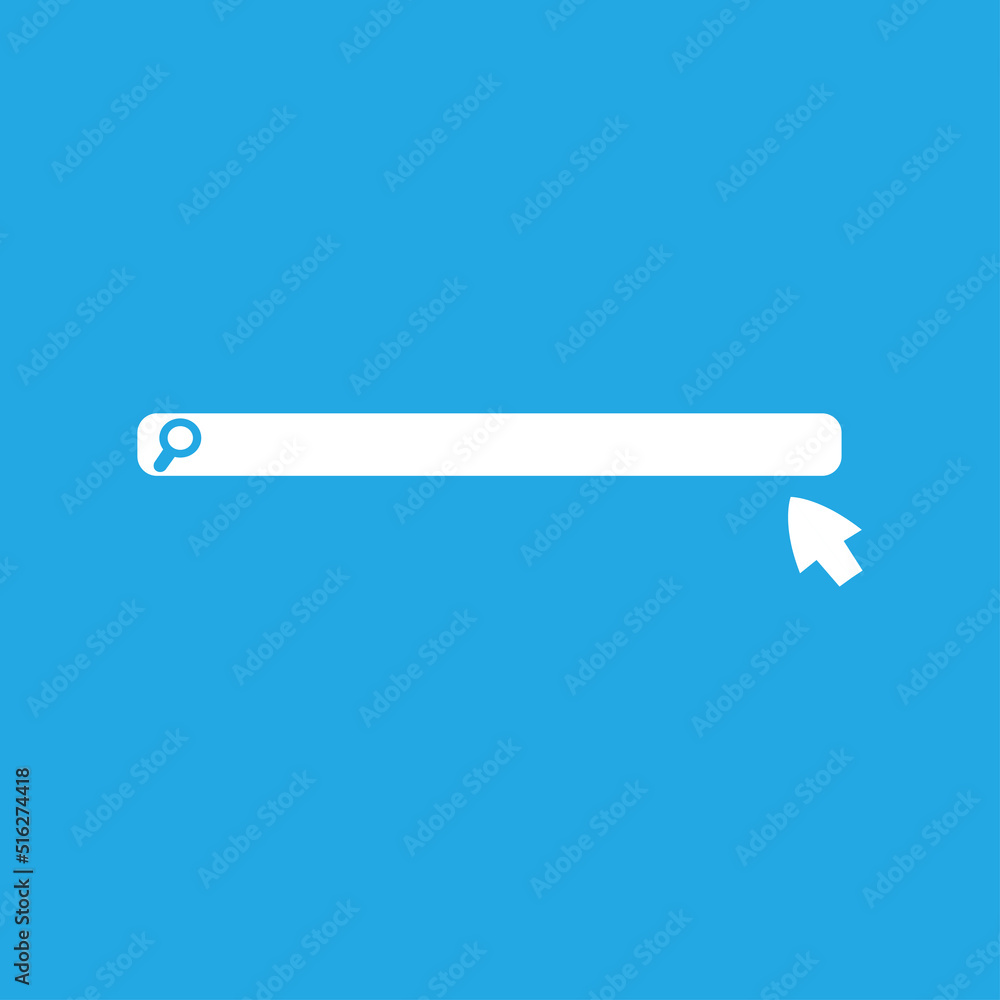 Poster search bar design element. search bar for the user interface. vector illustration