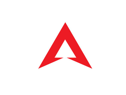 A letter logo design. A letter. Action A letter logo