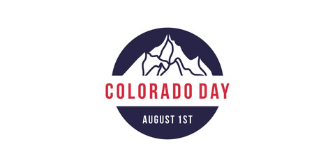 august 1st colorado day celebration,colorado peak logo design