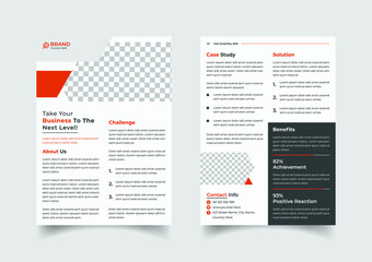 Creative case study template design