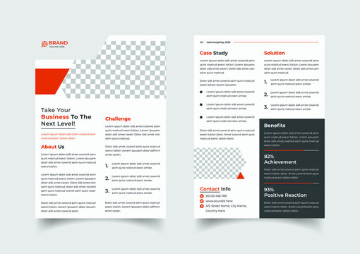 Creative case study template design