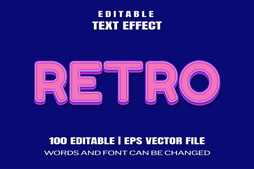 text effects Retro