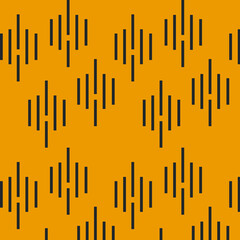 simple geometric lines vector drawing seamless pattern on a yellow background of creative clipart logos symbols designs posters flyers clothing designs wrapping paper