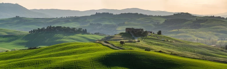  Panorama of the spring landscape of Tuscany, Italy © Mike Mareen