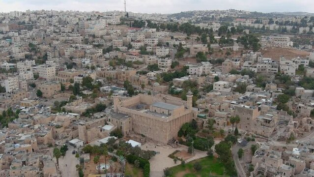 Ancient Hebron city and Cave of the Patriarchs, Aerial

Aerial view from Israel Hebron City Cave of the Patriarchs, 2022,israel

