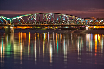 Fototapeta na wymiar Bridge of Józef Piłsudski in Toruń