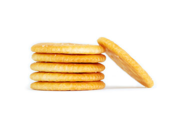 Biscuits isolated on white background.