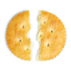 Biscuits isolated on white background.