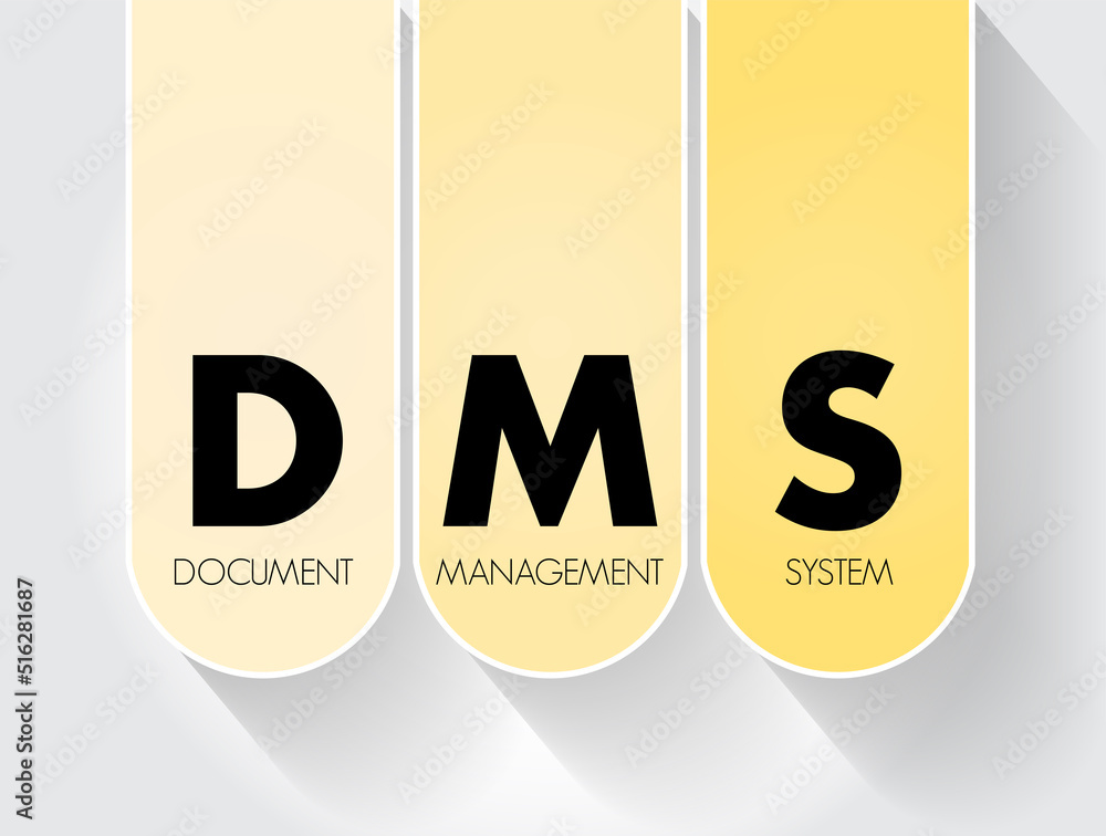 Aufkleber dms - document management system is a system used to receive, track, manage and store documents and 