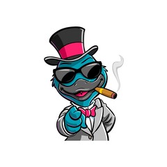 duck cartoon design vector illustration