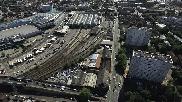 Paragon Railway station, Hull interchange, Ferensway, Kingston upon hull, this is a decretive victorian building in the city centre, hull interchange, bus and rail public transport hub for the city of