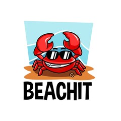 crab cartoon vector illustration