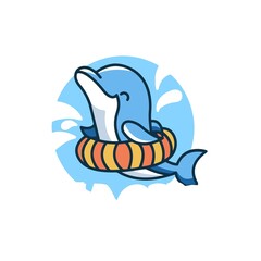 dolphin jumping in water