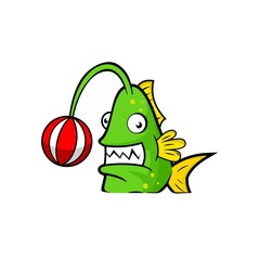 fish cartoon design vector 