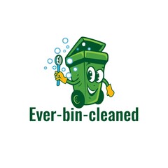 trash can logo design vector