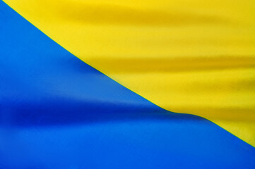 National yellow and blue flag of Ukraine, wallpaper and background 