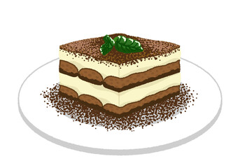 ティラミスのイラスト
