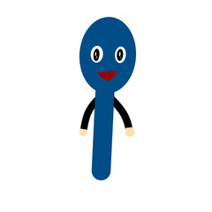 cute spoon vector illustration