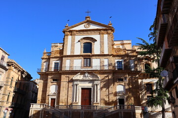 Fototapeta na wymiar Caltanissetta, Sicily (Italy): Church of Sant'Agata al Collegio