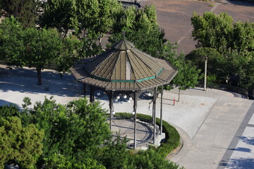 Catania, Sicily (Italy): The Cloister of Music at the Villa Bellini Garden, urban park