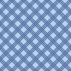 Japanese Diamond Weave Vector Seamless Pattern