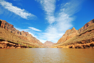 Fototapeta na wymiar Pthe Colorado River in the Grand Canyon, Arizona, USA