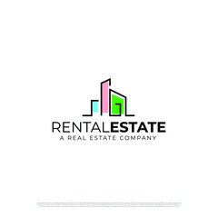Rental Estate - A real estate logo for a real estate agency