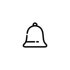 Bell notification line icon vector