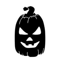 pumpkin for halloween, vector doodle Halloween icon. Halloween pumpkin logo with a face