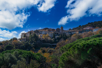 Fototapeta na wymiar City of Ramatuelle in the Var in France