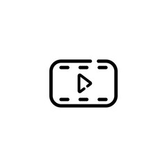 Video line icon design vector illustration