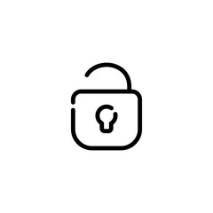 Unlock icon design vector illustration