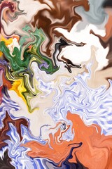 an illustration of separation of mixtures of colors with light colors