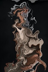 an illustrative art like smoke rising up in different colors