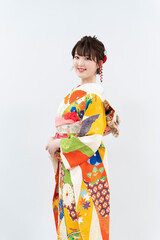 着物を着た女性