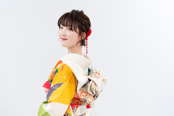 Fototapeta premium 着物を着た女性